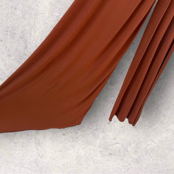 Savage X Fenty Aqua Hour Wide Leg Pant Cookie Brown Size L - Picture 5 of 13